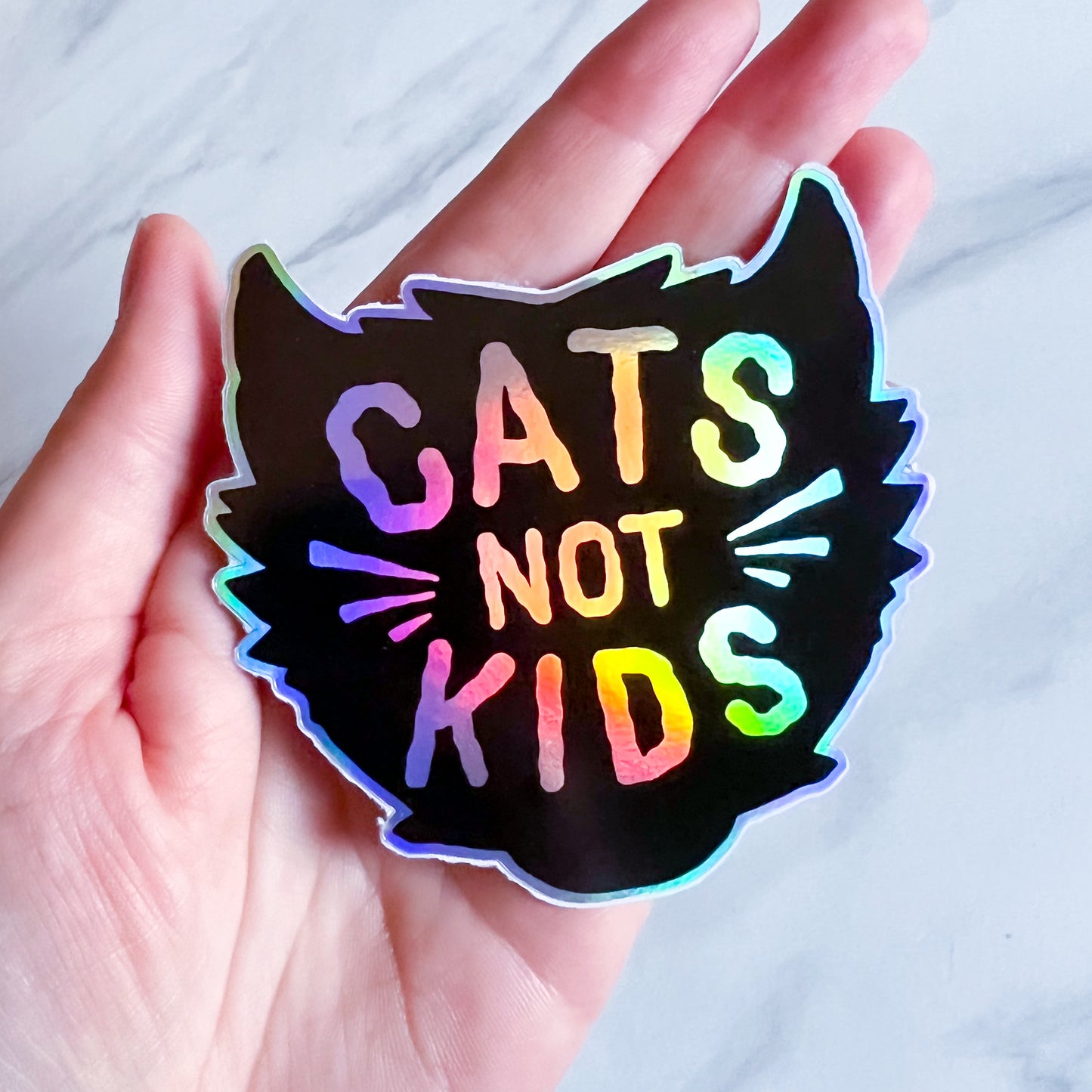 Cats Not Kids Sticker